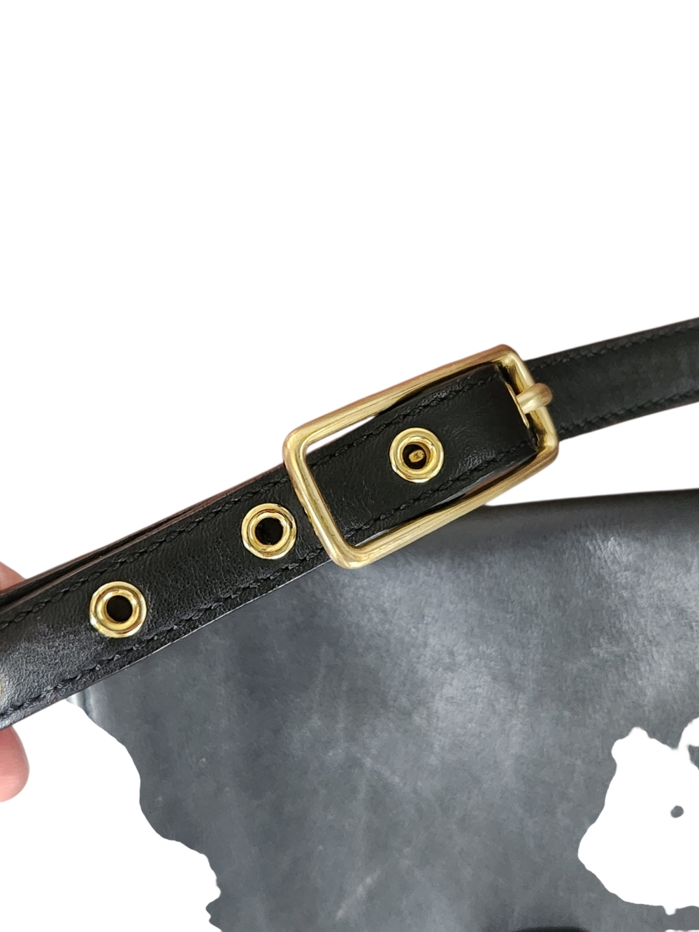 Vintage Coach Purse Shoulder Legacy Slim Black Leather Flap Crossbody 9592 EUC - Picture 5 of 12